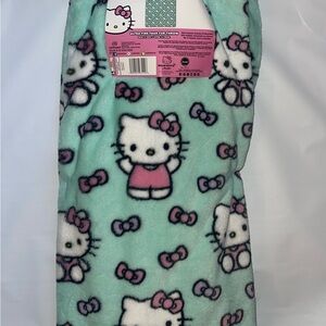 Hello Kitty Mint Green thick throw